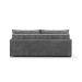 Sofá Retrátil Sem Caixa 3 lugares Solomons Velosuede Grafite 180 cm