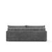Sofá Retrátil Sem Caixa 3 lugares Solomons Velosuede Grafite 214 cm