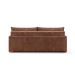 Sofá Retrátil Sem Caixa 3 lugares Solomons Velosuede Marrom 180 cm