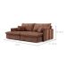 Sofá Retrátil Sem Caixa 3 lugares Solomons Velosuede Marrom 214 cm
