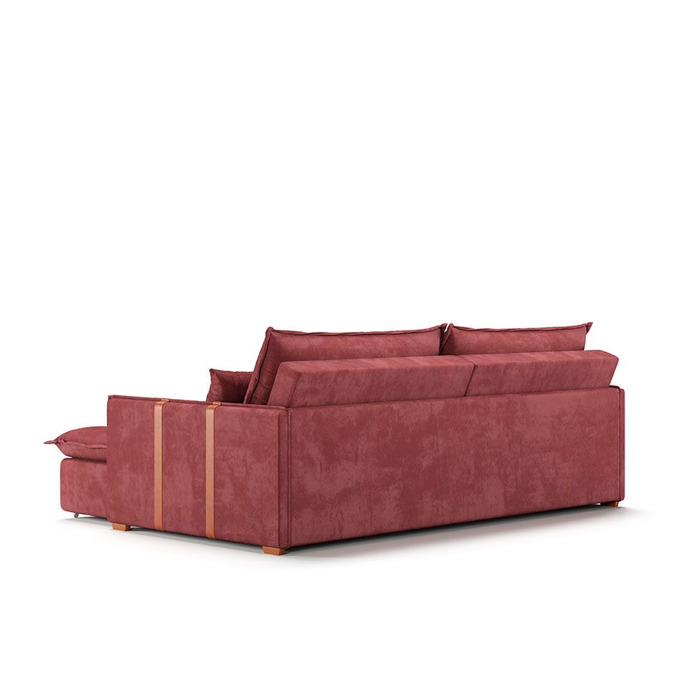 Sofá Retrátil Sem Caixa 3 lugares Solomons Velosuede Telha 214 cm