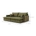 Sofá Retrátil Sem Caixa 3 lugares Solomons Velosuede Verde 214 cm