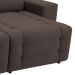 Sofá Retrátil e Reclinável 3 Lugares Blenda II Suede Café