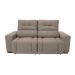 Sofá Retrátil e Reclinável 3 Lugares Blenda II Suede Castanho