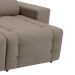Sofá Retrátil e Reclinável 3 Lugares Blenda II Suede Castanho