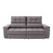 Sofá Retrátil e Reclinável 3 Lugares Oppel I Suede Bege