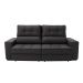 Sofá Retrátil e Reclinável 3 Lugares Oppel I Suede Cinza