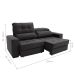 Sofá Retrátil e Reclinável 3 Lugares Oppel I Suede Cinza