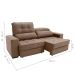 Sofá Retrátil e Reclinável 3 Lugares Oppel I Suede Marrom