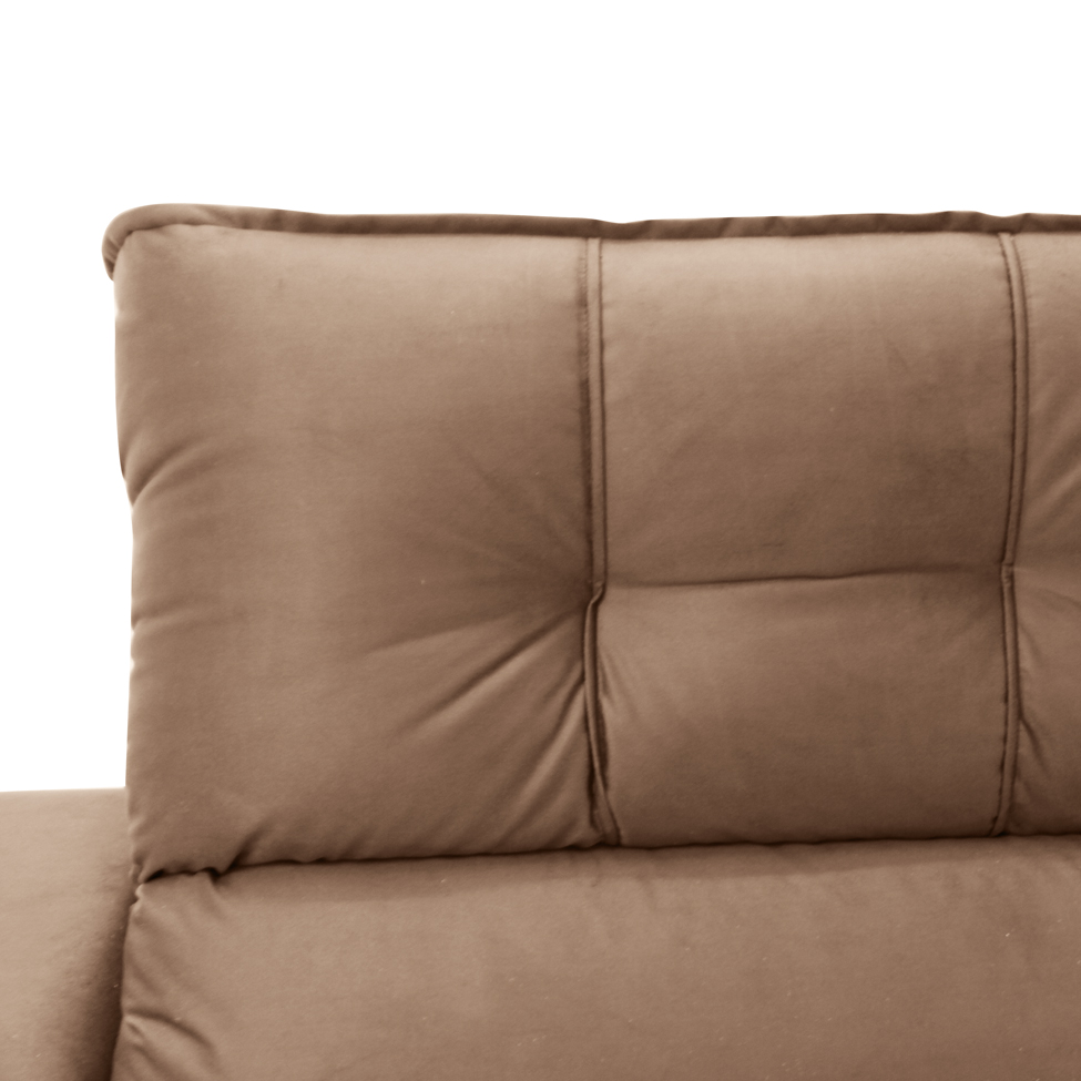 Sofá Retrátil e Reclinável 3 Lugares Oppel I Suede Marrom