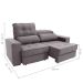 Sofá Retrátil e Reclinável 3 Lugares Oppel II Suede Bege