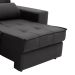 Sofá Retrátil e Reclinável 3 Lugares Oppel II Suede Cinza
