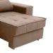 Sofá Retrátil e Reclinável 3 Lugares Oppel II Suede Marrom