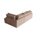 Sofá de Canto 5 Lugares Direito Retrátil Lubeck Suede Bege 280 cm
