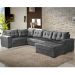 Sofá de Canto 6 Lugares com Chaise Direito Dijon Suede
