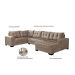 Sofá de Canto 6 Lugares com Chaise Direito Dijon Velveteen Chocolate