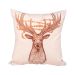 Almofada Decoração Natalina 2 Unidades Tecido Suede Estampado 40cm x 40cm com Refil de Silicone