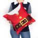 Almofada Decoração para Natal 2 Unidades Estampada de Suede 40cm x 40cm com Refil de Silicone
