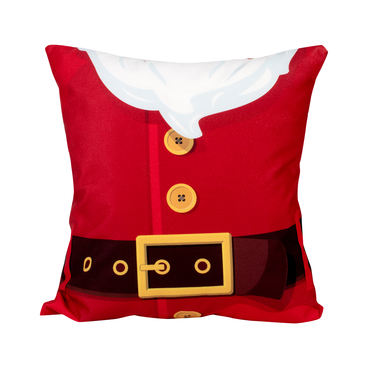 Almofada Decoração para Natal 2 Unidades Estampada de Suede 40cm x 40cm com Refil de Silicone