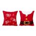 Almofada Decorativa para Natal 2 Unidades Estampada de Suede 40cm x 40cm com Refil de Silicone