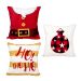 Almofada Natal Estampada Decorativa 3 Unidades 40cm x 40cm Tecido Suede com Refil de Silicone