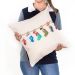 Almofada Natalina Decorativa 2 Unidades Tecido Suede Estampado 40cm x 40cm com Refil de Silicone