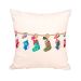 Almofada Natalina Decorativa 2 Unidades Tecido Suede Estampado 40cm x 40cm com Refil de Silicone