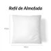 Almofada Natalina de Suede 40cm x 40cm Estampada Papai Noel na Chaminé com Refil de Silicone