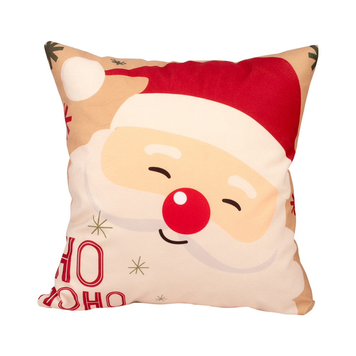 Almofada de Natal Estampada Suede 2 Unidades 40cm x 40cm com Refil de Silicone