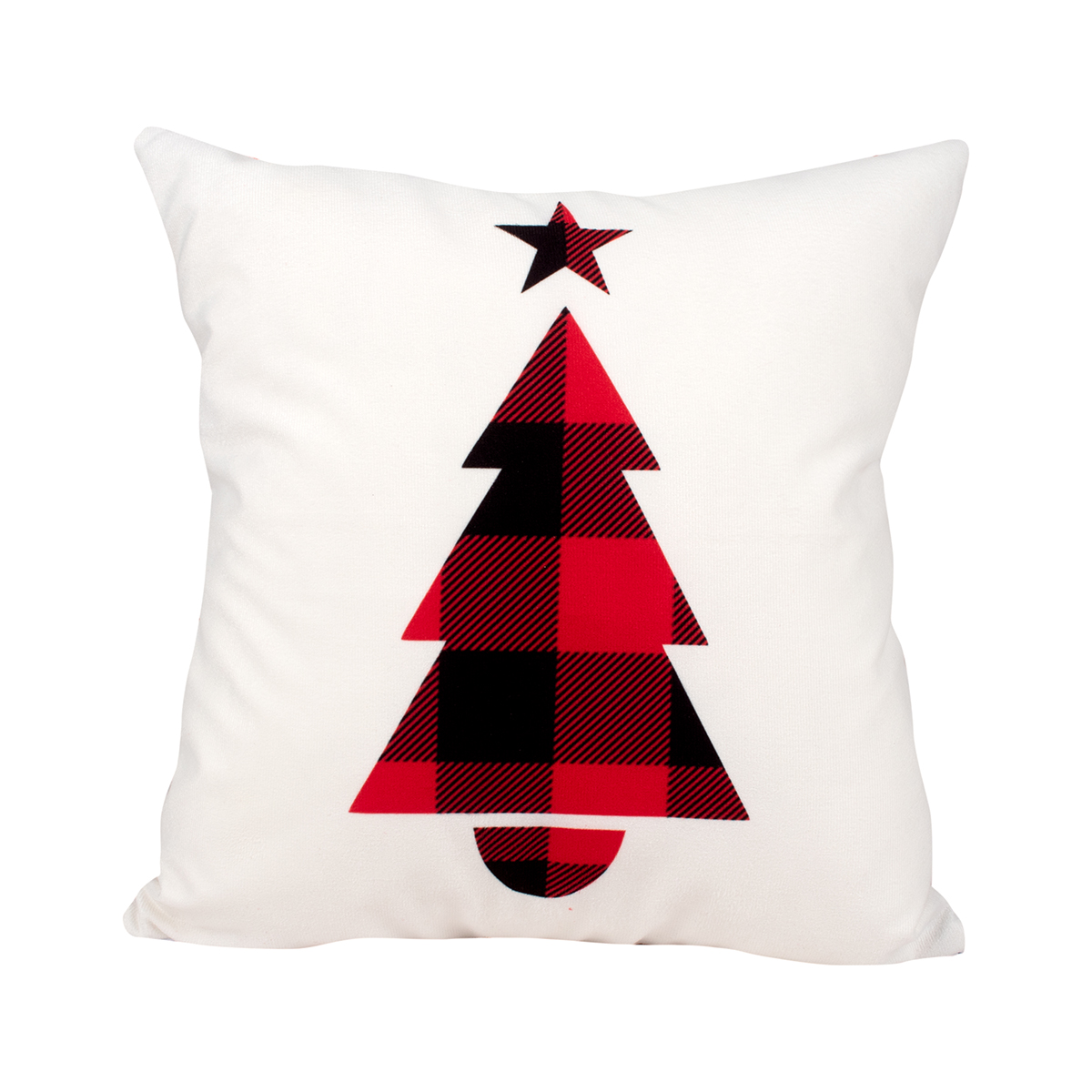 Almofada de Natal Estampada Tecido Suede 3 Unidades 40cm x 40cm com Refil de Silicone
