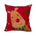 Almofada para Natal 2 Unidades Estampada de Suede 40cm x 40cm com Refil de Silicone