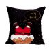 Almofada para Natal 2 Unidades Estampada de Suede 40cm x 40cm com Refil de Silicone