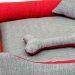 Cama Pet Extra Grande Gorgopet 70cm x 70cm x 15cm Chumbo Com Almofadas Decorativa