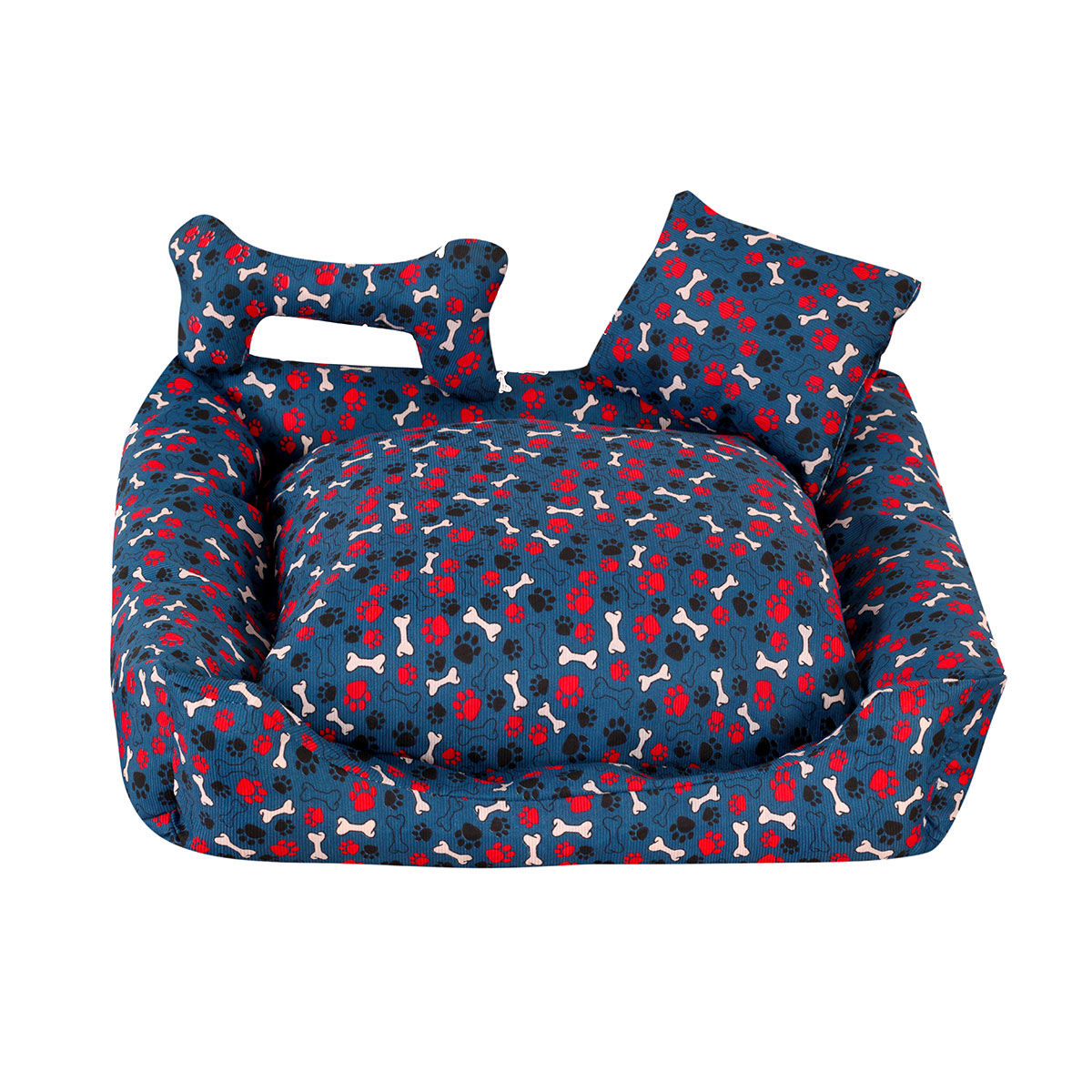 Cama Pet Extra Grande Gorgopet 70cm x 70cm x 15cm Spot Com Almofadas Decorativa