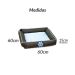 Cama Pet Extra Grande Nick 70cm x 70cm x 15cm Azul