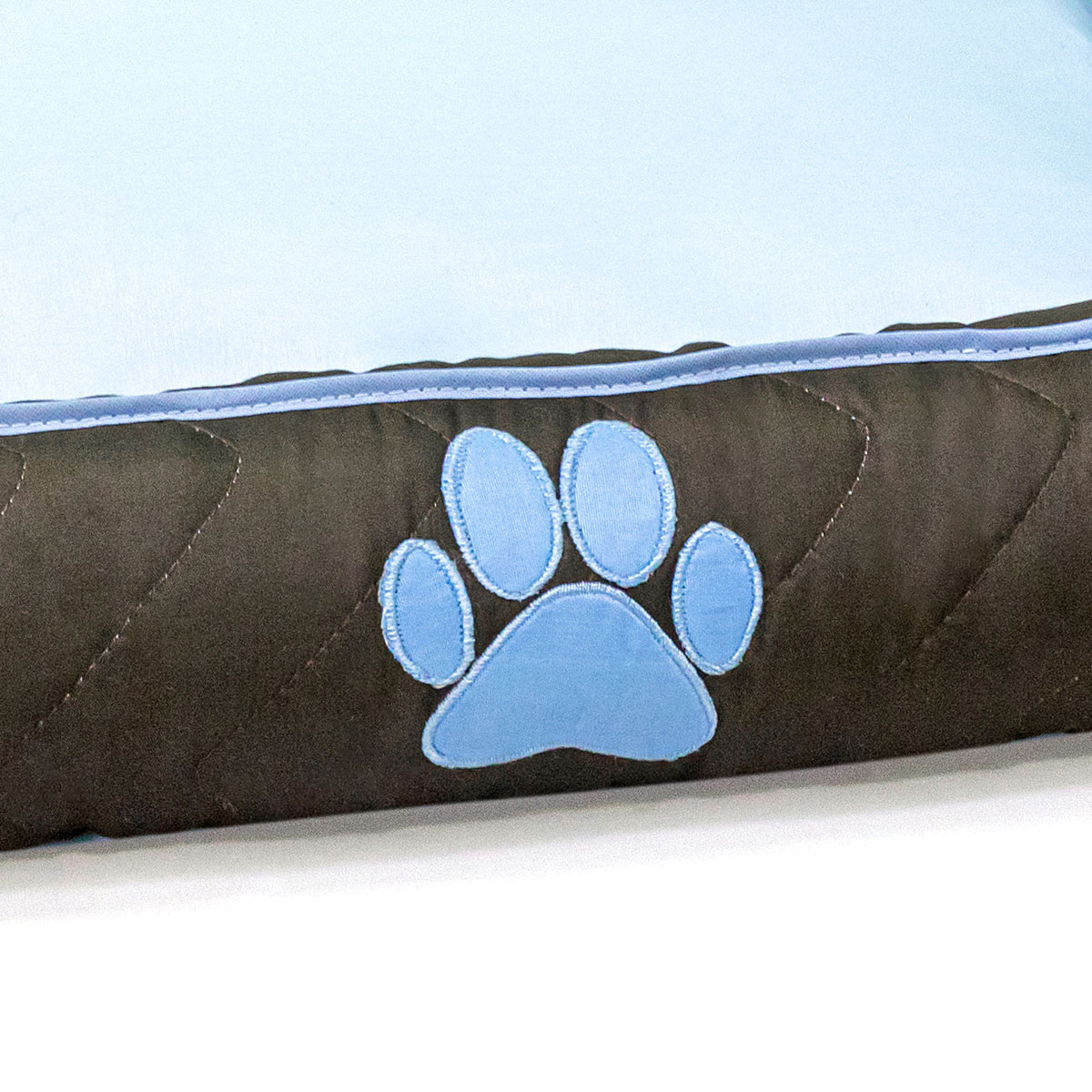 Cama Pet Extra Grande Nick 70cm x 70cm x 15cm Azul