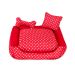 Cama Pet Extra Grande Onix 70cm x 70cm x 15cm Com Almofadas Decorativa