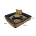 Cama Pet Extra Grande Onix 70cm x 70cm x 15cm Com Almofadas Decorativa