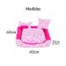 Cama Pet Extra Grande Onix 70cm x 70cm x 15cm Com Almofadas Decorativa
