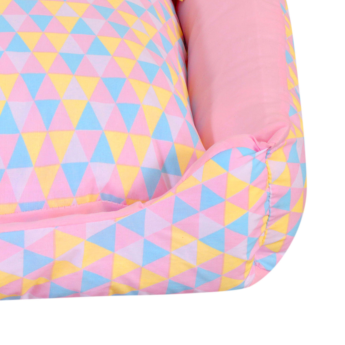 Cama Pet Extra Grande Onix 70cm x 70cm x 15cm Com Almofadas Decorativa