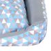 Cama Pet Extra Grande Onix 70cm x 70cm x 15cm Com Almofadas Decorativa