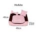 Cama Pet Extra Grande Onix 70cm x 70cm x 15cm Lulu Com Almofadas Decorativa