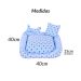 Cama Pet Extra Grande Onix 70cm x 70cm x 15cm Realeza Azul Com Almofadas Decorativa