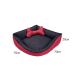 Cama Pet Grande Impermeável 70cm x 70cm x 20cm Vermelha Com Almofada Decorativa
