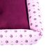 Cama Pet Grande Simples Top 60cm x 60cm x 15cm Realeza Rosa Com Almofada Decorativa