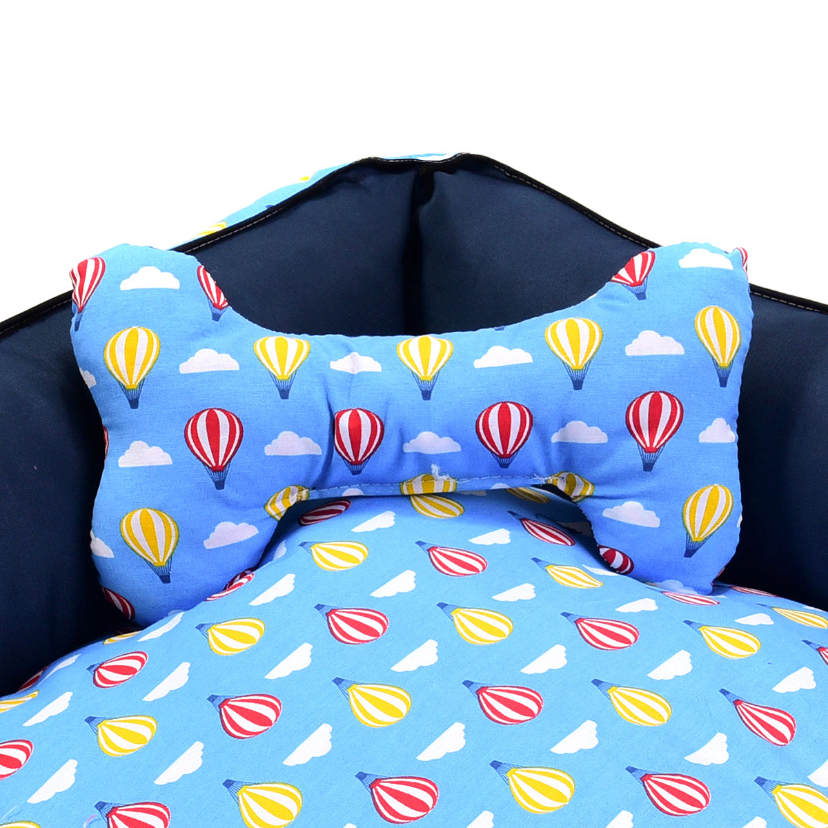 Cama Pet Média 60cm x 60cm x 20cm Balão Com Almofada Decorativa