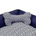 Cama Pet Média 60cm x 60cm x 20cm Criative Azul Com Almofada Decorativa