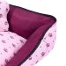 Cama Pet Média 60cm x 60cm x 20cm Realeza Rosa Com Almofada Decorativa