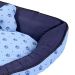 Cama Pet Média Luna Top 60cm x 60cm x 20cm Realeza Azul Com Almofada Decorativa