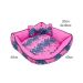 Cama Pet Média Pop 60cm x 60cm x 20cm Pink Com Almofada Decorativa